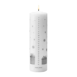 Georg Jensen Kalenderkaars 2025, Wit-zilver< Kaarsen