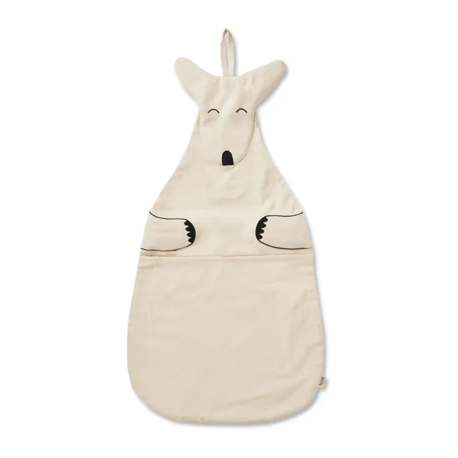 Ferm Living Kangaroo muuropberger, Undyed< Opbergoplossingen Voor De Kinderkamer|Opbergmanden