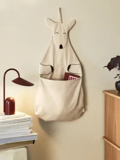 Ferm Living Kangaroo muuropberger, Undyed< Opbergoplossingen Voor De Kinderkamer|Opbergmanden