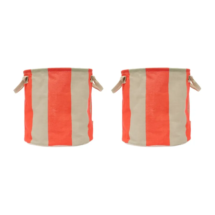 OYOY Kara opbergmand medium Ø32x32 cm 2-pack, Cherry Red< Opbergmanden