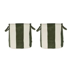 OYOY Kara opbergmand medium Ø32x32 cm 2-pack, Dark Green< Opbergmanden