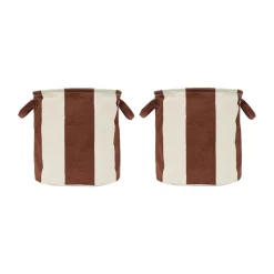 OYOY Kara opbergmand medium Ø32x32 cm 2-pack, Nutmeg< Opbergmanden