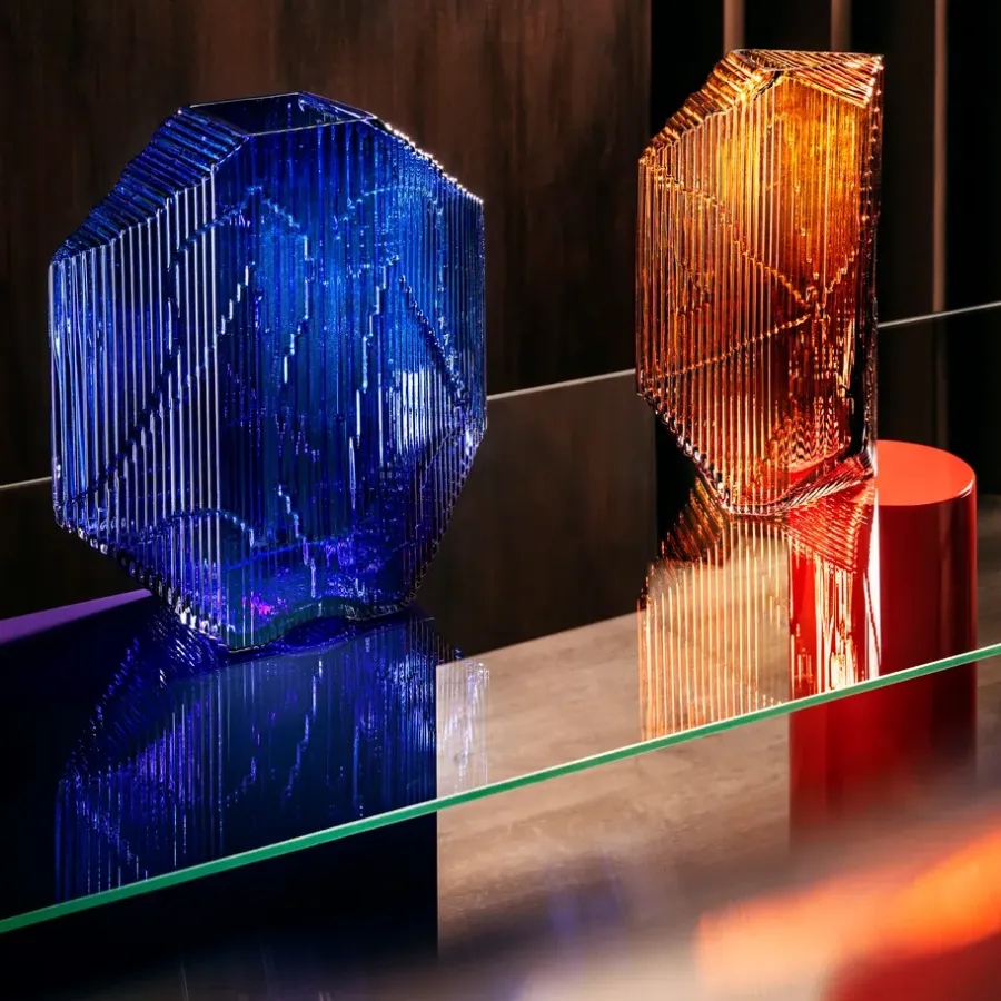 Iittala Kartta glazen sculptuur 33 cm, Koper< Glaskunst|Sculpturen & Porseleinen Beelden
