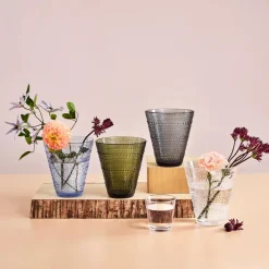 Iittala Kastehelmi vaas, clear (helder)< Vazen