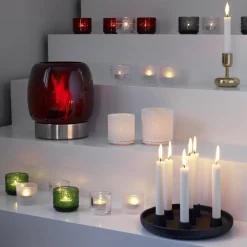 Iittala Kastehelmi waxinelichthouder, grey (grijs)< Kaarsenhouders & Kaarsenborden