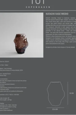 101 Copenhagen Katachi vaas medio, Smoked forest< Vazen
