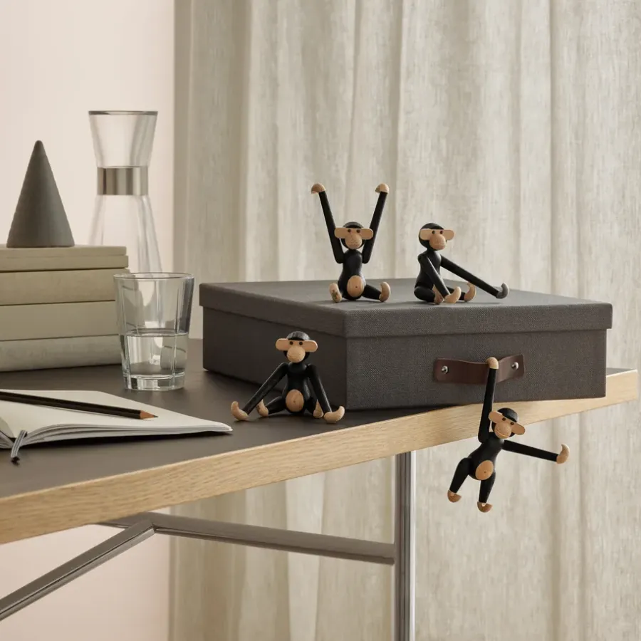 Kay Bojesen Denmark Kay Bojesen aap mini, Donkergebeitst eikenhout< Kinderkamer Interieuraccessoires|Kinderkamer Interieuraccessoires