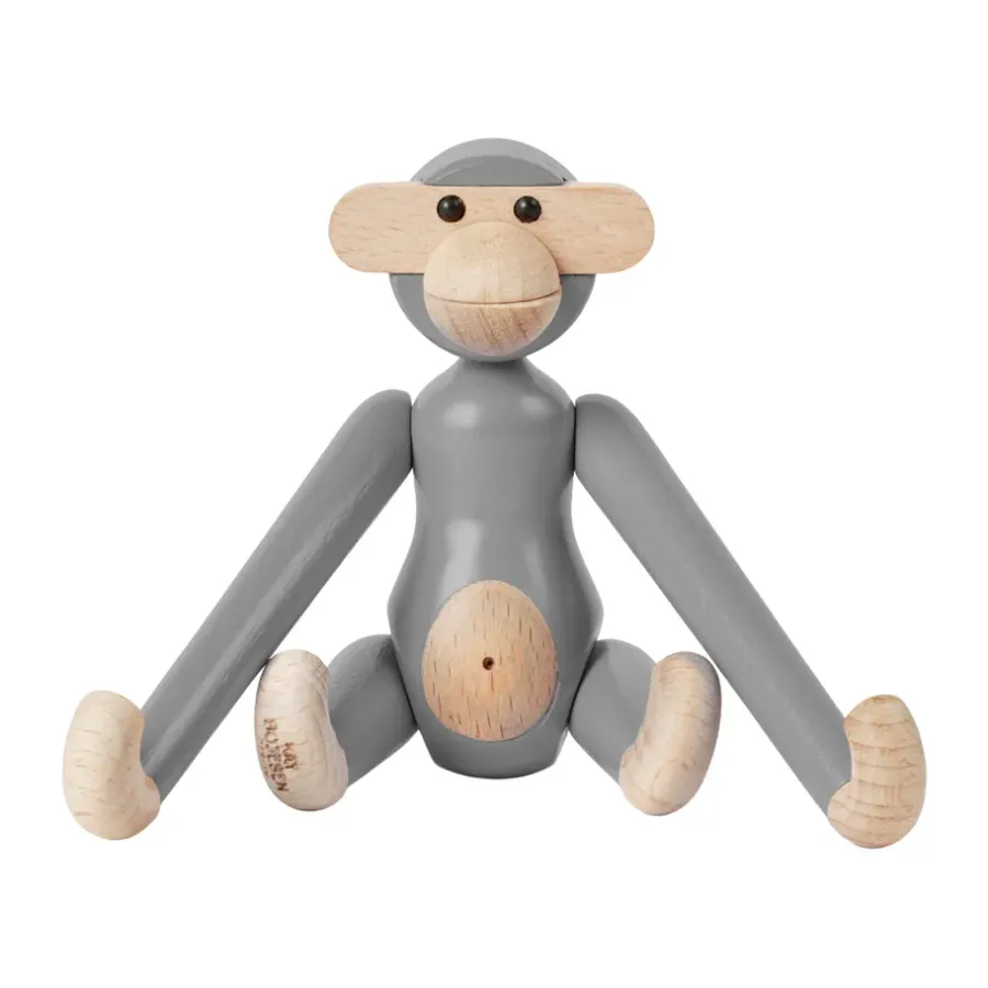 Kay Bojesen Denmark Kay Bojesen aap mini, Grijs< Houten Beelden