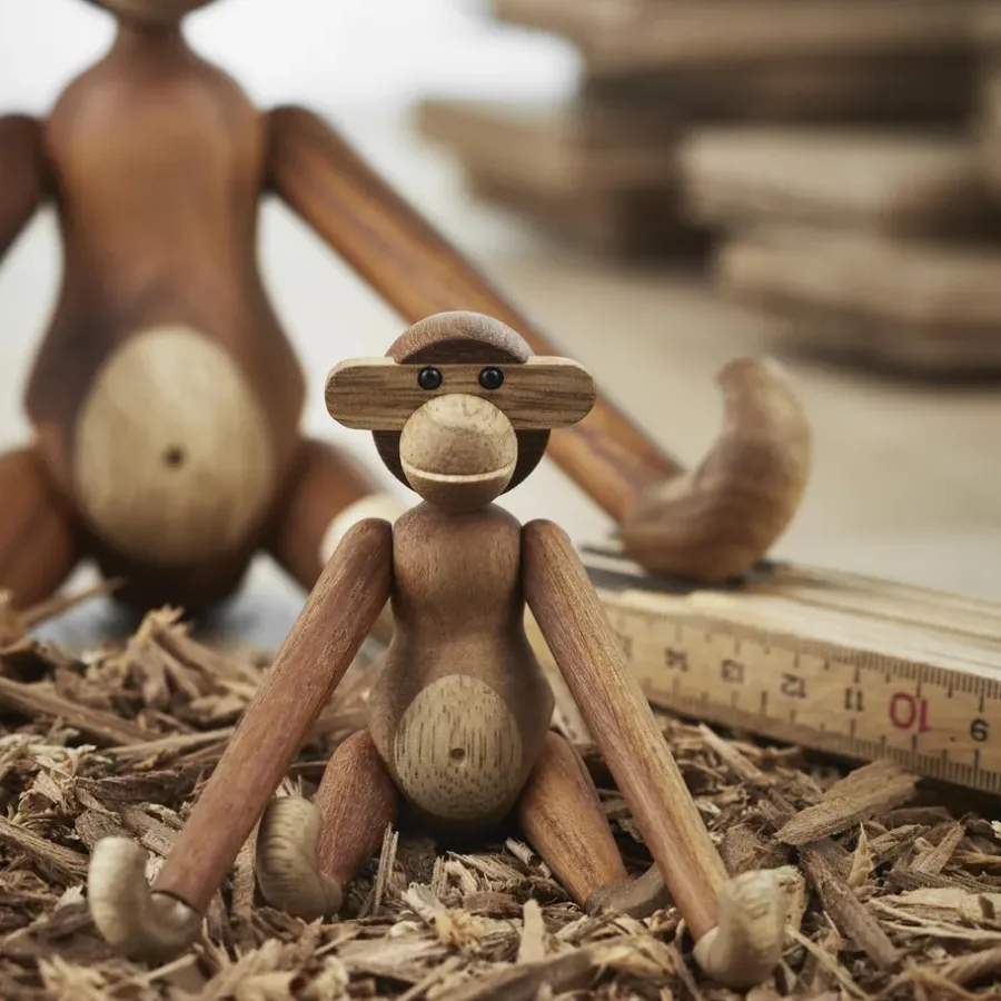 Kay Bojesen Denmark Kay Bojesen aap mini, teak-limba< Kinderkamer Interieuraccessoires|Kinderkamer Interieuraccessoires