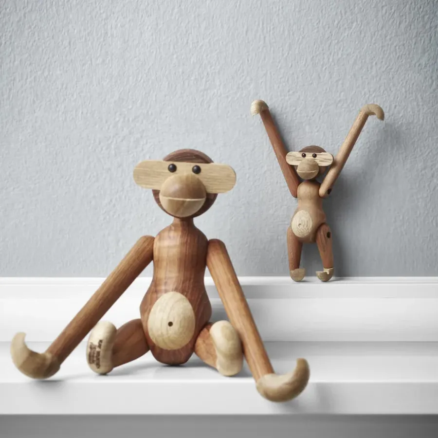 Kay Bojesen Denmark Kay Bojesen aap mini, teak-limba< Kinderkamer Interieuraccessoires|Kinderkamer Interieuraccessoires