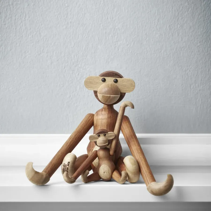 Kay Bojesen Denmark Kay Bojesen aap mini, teak-limba< Kinderkamer Interieuraccessoires|Kinderkamer Interieuraccessoires
