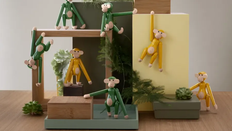 Kay Bojesen Denmark Kay Bojesen aap mini vintage, Groenn< Kinderkamer Interieuraccessoires|Kinderkamer Interieuraccessoires