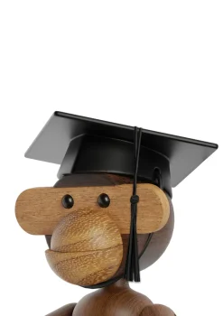 Kay Bojesen Denmark Kay Bojesen afstudeercap voor aap klein, Zwart< Houten Beelden
