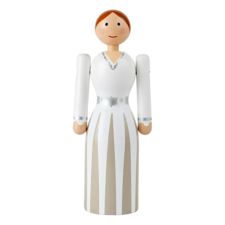 Kay Bojesen Denmark Kay Bojesen bruid, Wit, 17 cm< Houten Beelden