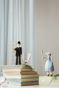 Kay Bojesen Denmark Kay Bojesen herderin, Lichtblauw< Houten Beelden