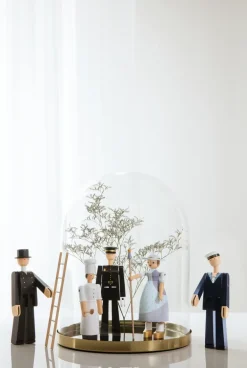 Kay Bojesen Denmark Kay Bojesen herderin, Lichtblauw< Houten Beelden