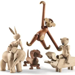 Kay Bojesen Denmark Kay Bojesen hond 18,5 cm, walnoot< Kinderkamer Interieuraccessoires|Kinderkamer Interieuraccessoires