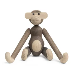 Kay Bojesen Denmark Kay Bojesen houten aap klein, eiken - gerookt eiken< Kinderkamer Interieuraccessoires|Kinderkamer Interieuraccessoires