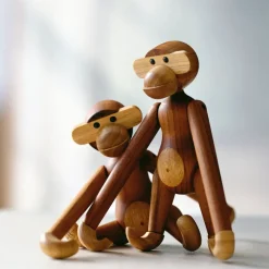 Kay Bojesen Denmark Kay Bojesen houten aap klein, teak - limba< Kinderkamer Interieuraccessoires|Kinderkamer Interieuraccessoires