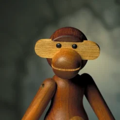 Kay Bojesen Denmark Kay Bojesen houten aap klein, teak - limba< Kinderkamer Interieuraccessoires|Kinderkamer Interieuraccessoires