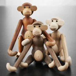 Kay Bojesen Denmark Kay Bojesen houten aap klein, onbehandeld eiken - esdoorn< Kinderkamer Interieuraccessoires|Kinderkamer Interieuraccessoires