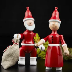 Kay Bojesen Denmark Kay Bojesen Kerstman, rood< Kerstdecoraties|Houten Beelden