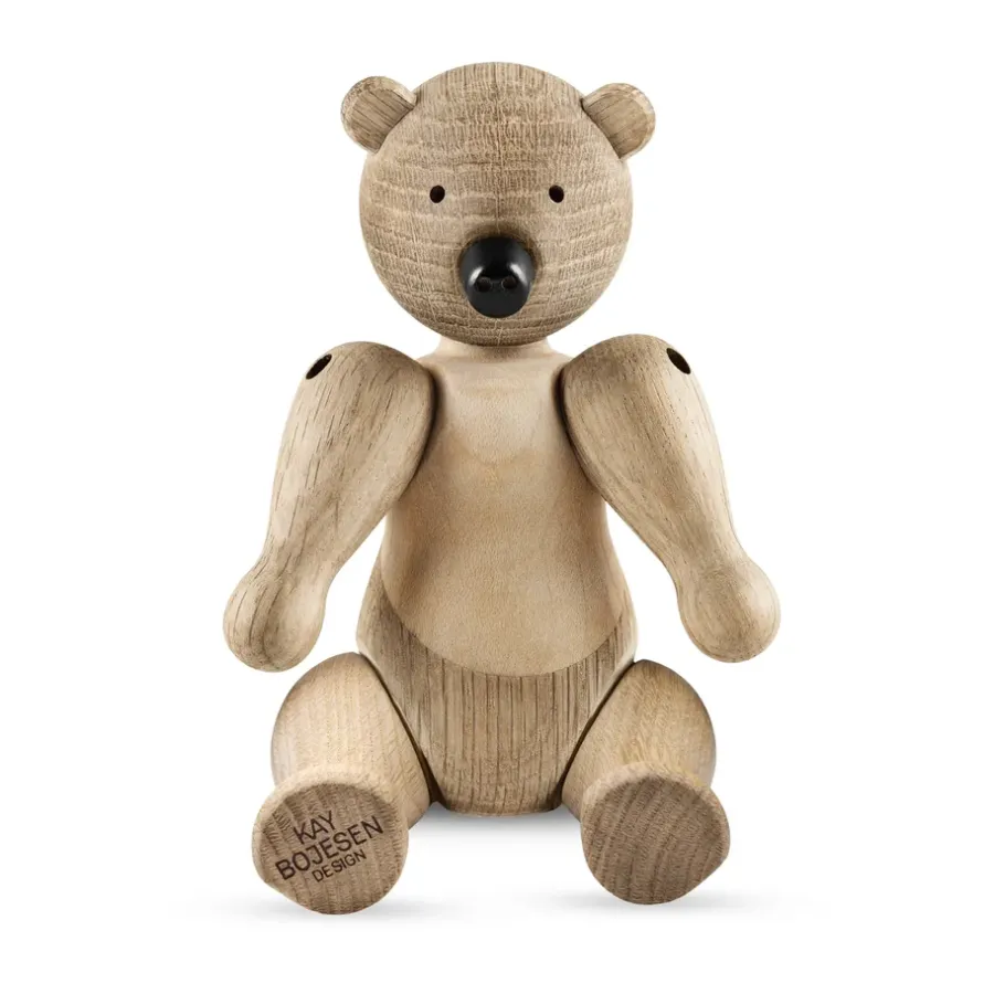 Kay Bojesen Denmark Kay Bojesen Liliput houten beer, Onbehandeld eikenhout, onbehandeld esdoornhout< Kinderkamer Interieuraccessoires|Kinderkamer Interieuraccessoires
