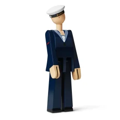 Kay Bojesen Denmark Kay Bojesen matroos, Blauw< Houten Beelden
