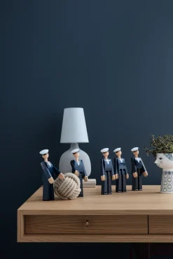 Kay Bojesen Denmark Kay Bojesen matroos, Blauw< Houten Beelden