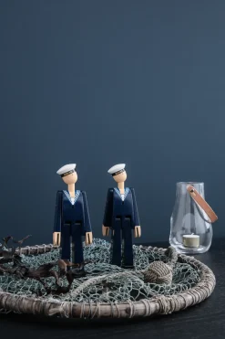 Kay Bojesen Denmark Kay Bojesen matroos, Blauw< Houten Beelden