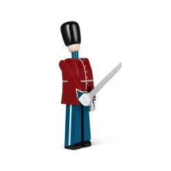 Kay Bojesen Denmark Kay Bojesen officier met zwaard, Rood-blauw< Houten Beelden