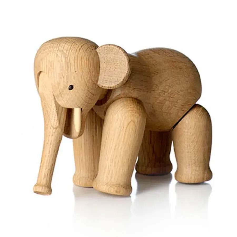 Kay Bojesen Denmark Kay Bojesen olifant klein, eikenhout< Kinderkamer Interieuraccessoires|Kinderkamer Interieuraccessoires