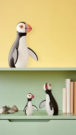 Kay Bojesen Denmark Kay Bojesen puffin, 13,5 cm< Houten Beelden