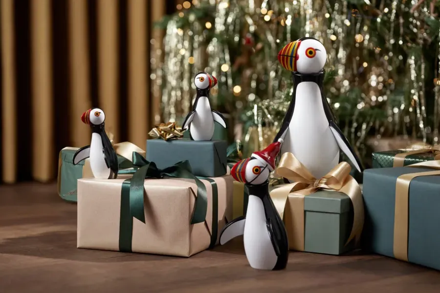 Kay Bojesen Denmark Kay Bojesen puffin, 19,5 cm< Houten Beelden