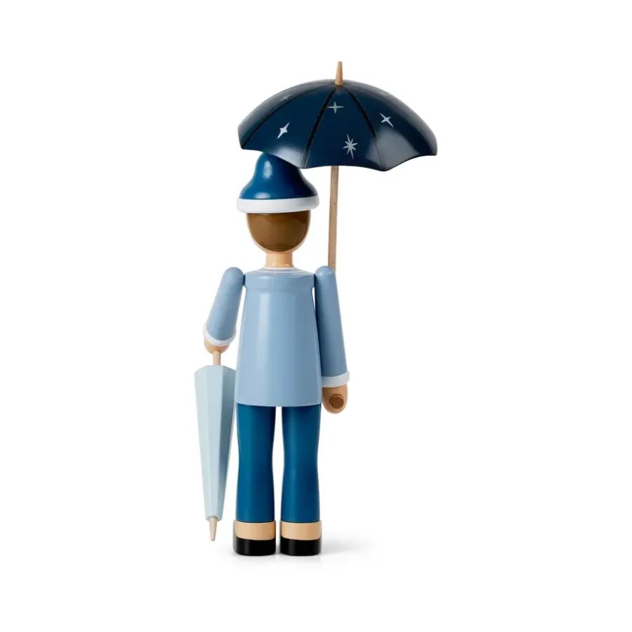 Kay Bojesen Denmark Kay Bojesen sandman, Blauw< Houten Beelden