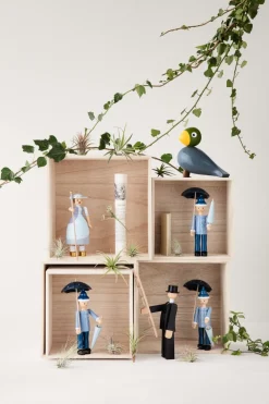 Kay Bojesen Denmark Kay Bojesen sandman, Blauw< Houten Beelden