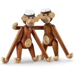 Kay Bojesen Denmark Kay Bojesen studentenpet voor de kleine aap, Wit-rood< Houten Beelden