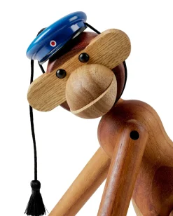 Kay Bojesen Denmark Kay Bojesen studentenpet voor de kleine aap, Blauw< Houten Beelden