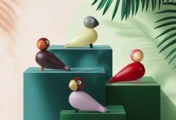 Kay Bojesen Denmark Kay Bojesen Year Bird 2025 Bella, Creme-grijs< Houten Beelden