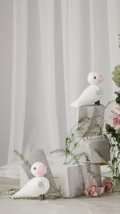 Kay Bojesen Denmark Kay Bojesen zangvogel Love, Wit-roze< Kinderkamer Interieuraccessoires|Kinderkamer Interieuraccessoires