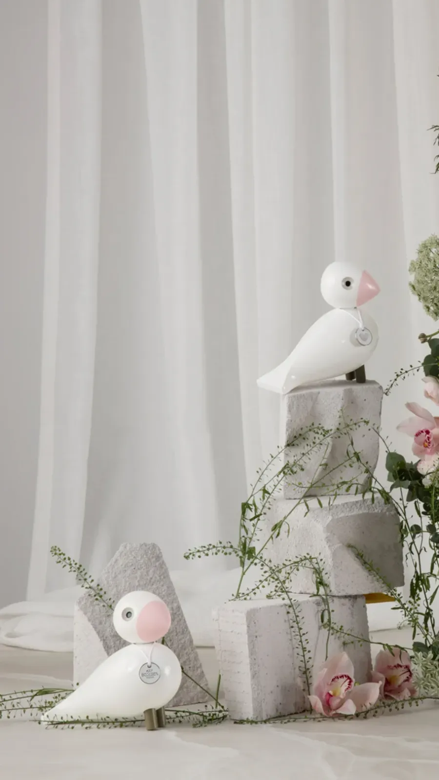 Kay Bojesen Denmark Kay Bojesen zangvogel Love, Wit-roze< Kinderkamer Interieuraccessoires|Kinderkamer Interieuraccessoires