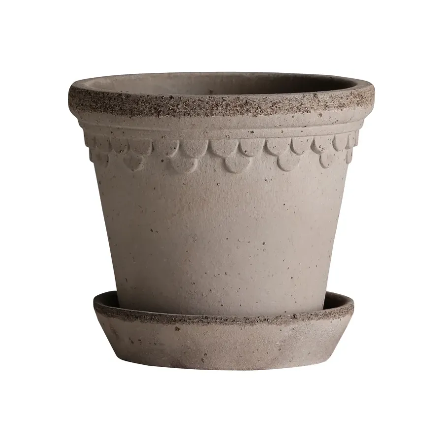 Bergs Potter Københavner pot Ø10 cm, Grijs< Bloempotten