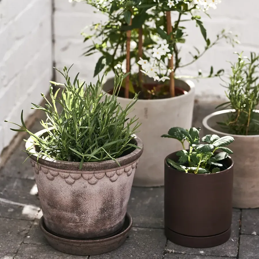 Bergs Potter Københavner pot 21 cm, Grijs< Bloempotten