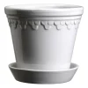 Bergs Potter Københavner pot geglazuurd Ø18 cm, Mineral White< Bloempotten