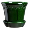 Bergs Potter Københavner pot geglazuurd Ø21 cm, Groen< Bloempotten