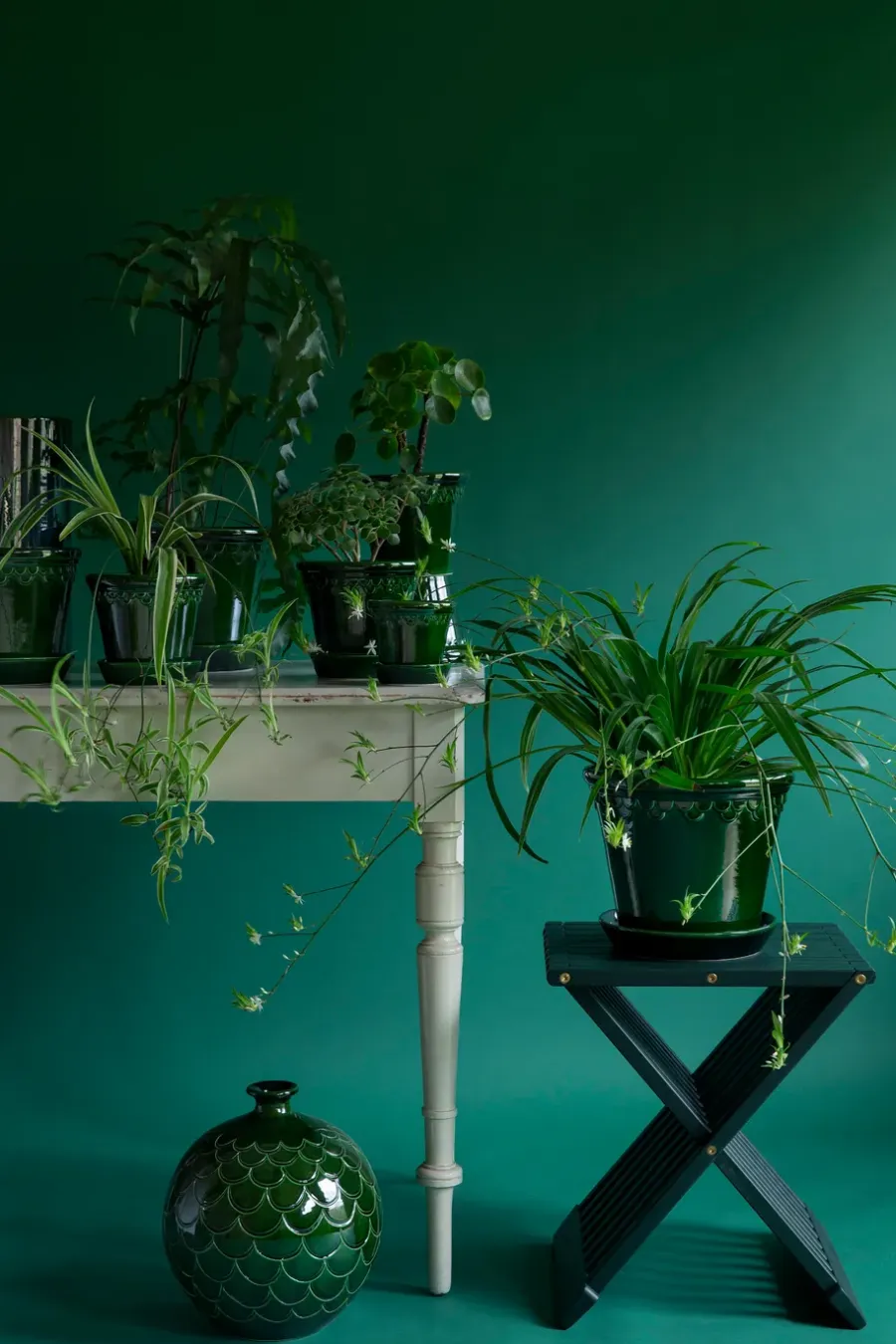 Bergs Potter Københavner pot geglazuurd Ø21 cm, Groen< Bloempotten