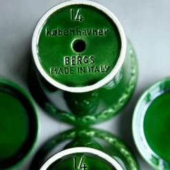Bergs Potter Københavner pot geglazuurd Ø18 cm, Groen< Bloempotten