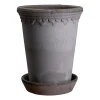 Bergs Potter Københavner pot hoog Ø14 cm, Grijs< Bloempotten