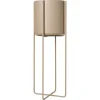 Blomus Kena pot op poten M h80,5 cm Ø29 cm, Nomad (beige)< Bloempotten