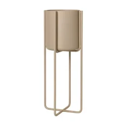 Blomus Kena pot op poten S h55 cm Ø22 cm, Nomad (beige)< Bloempotten